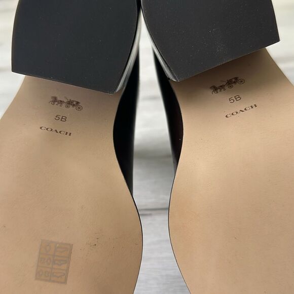 Coach Prestyn Leather Boots Maple 5 NWT IN BOX - Picture 11 of 12